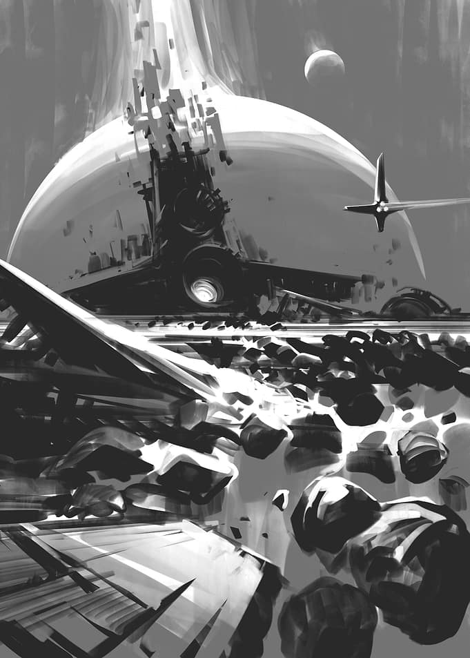 Abandoned spaceship