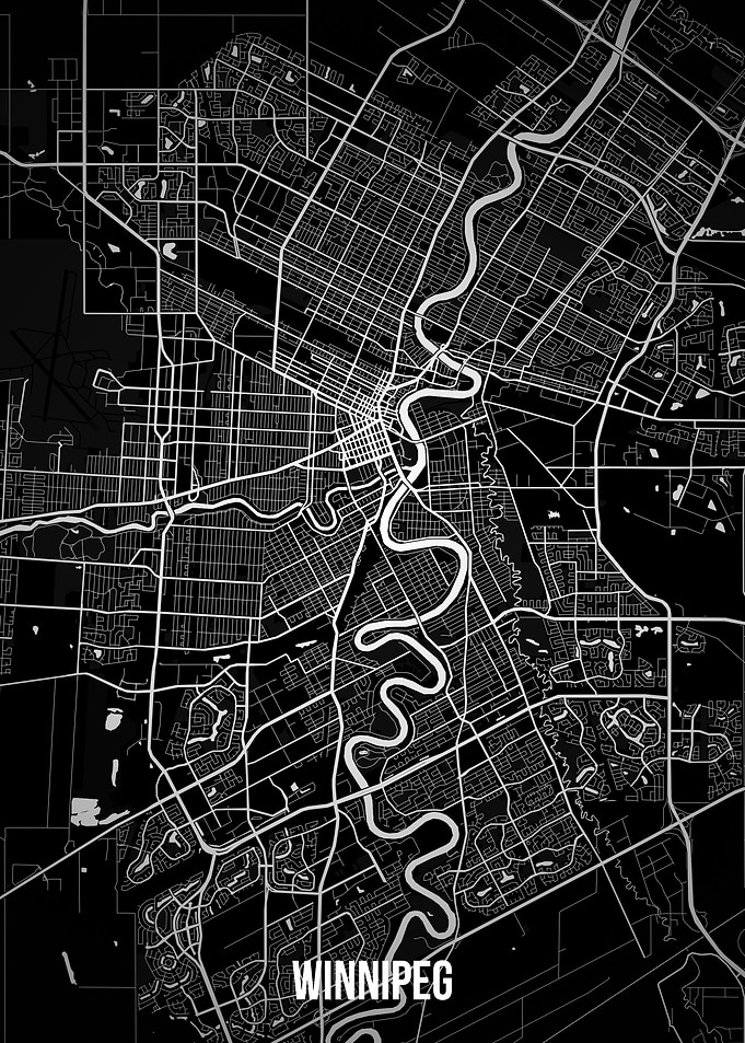 Winnipeg dark map