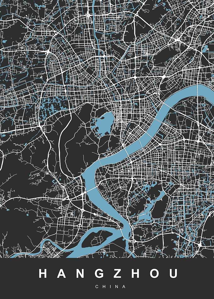 HANGZHOU Map CHINA