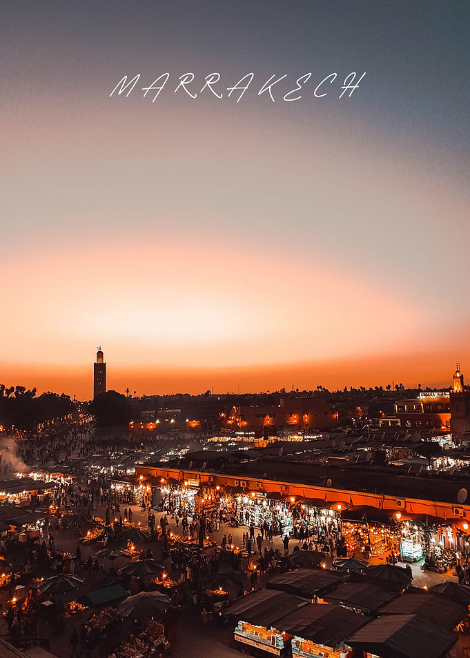 Marrakesh City in Morocco