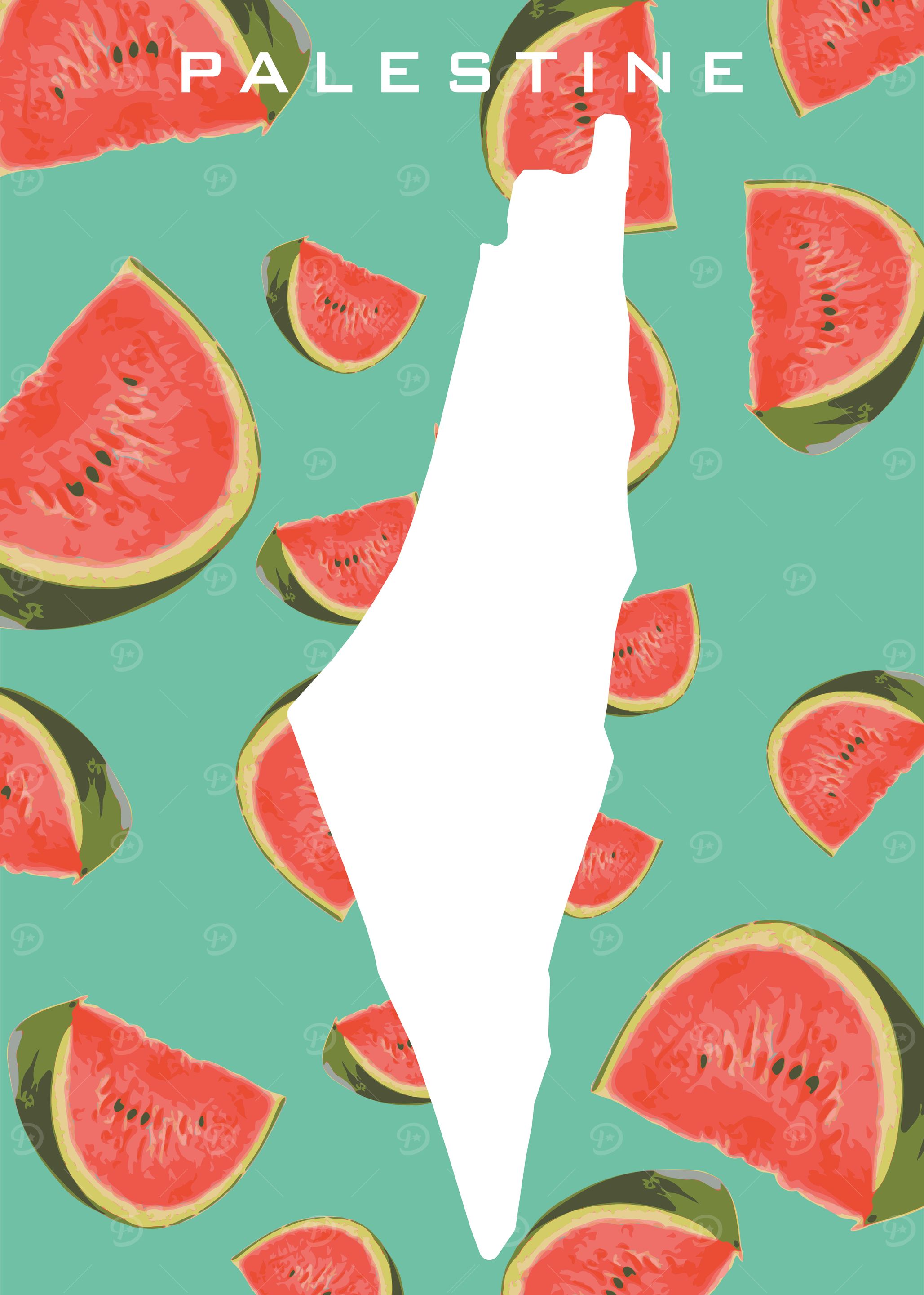 Palestine Watermelon Map
