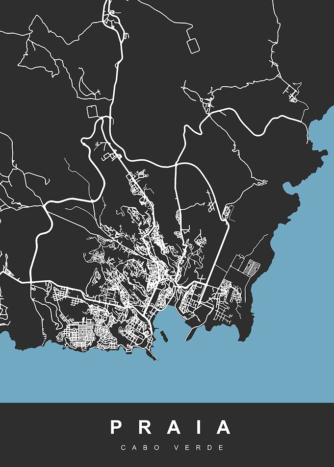 Map PRAIA CABO VERDE