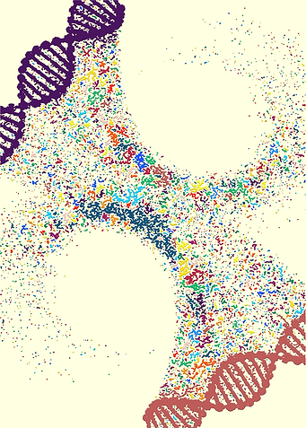 DNA science painting