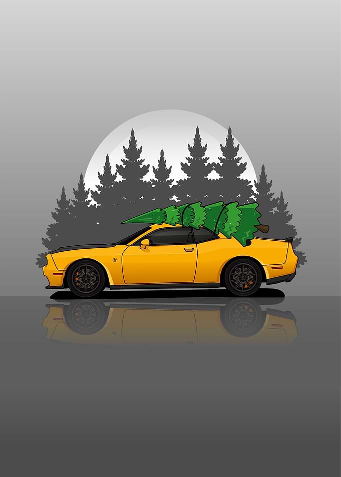 Dodge Challenger christmas