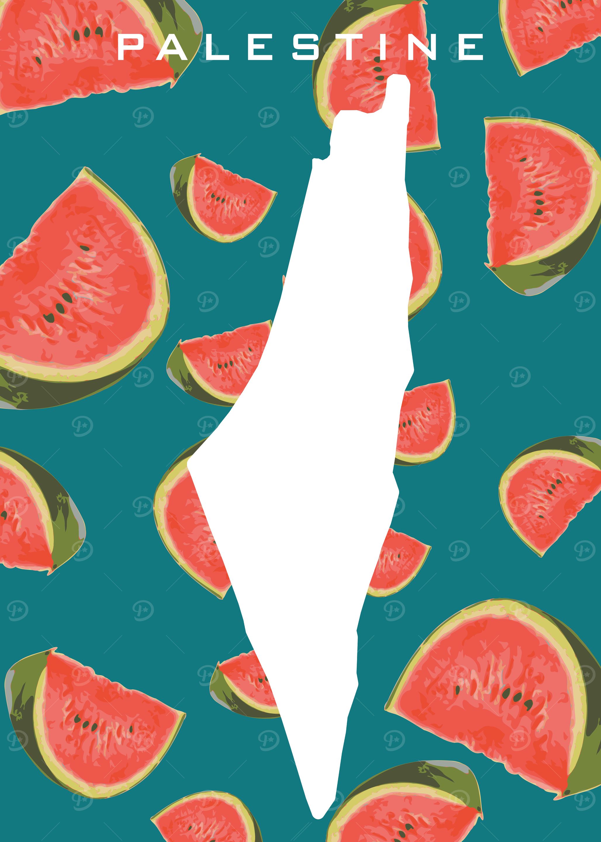 Palestine Watermelon Map