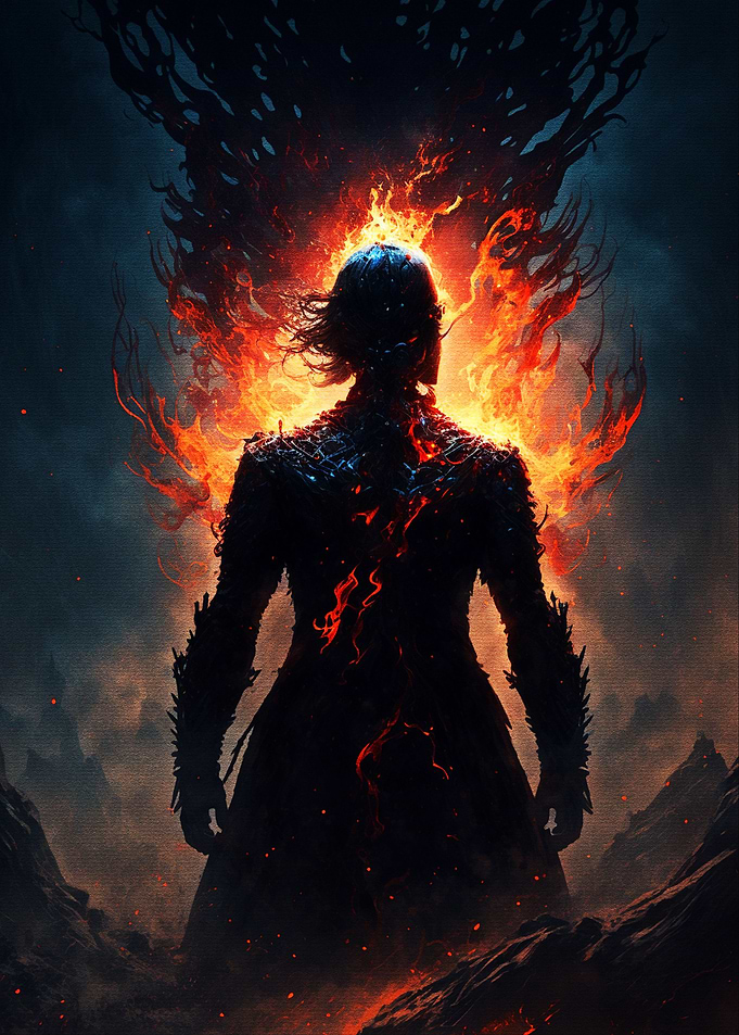 Paint Fire Character
