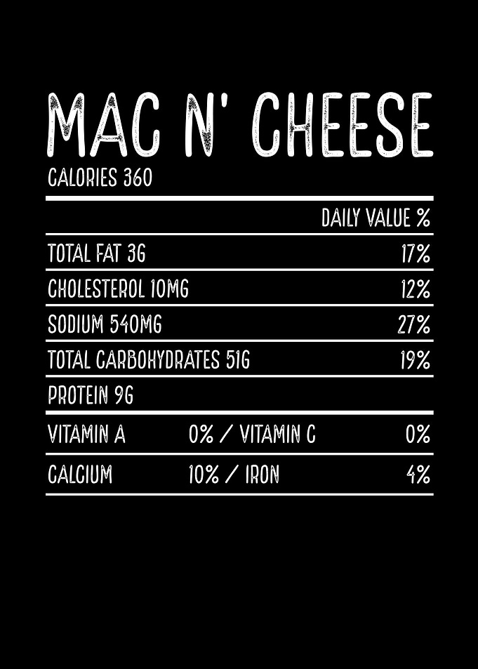 Mac and cheese calories