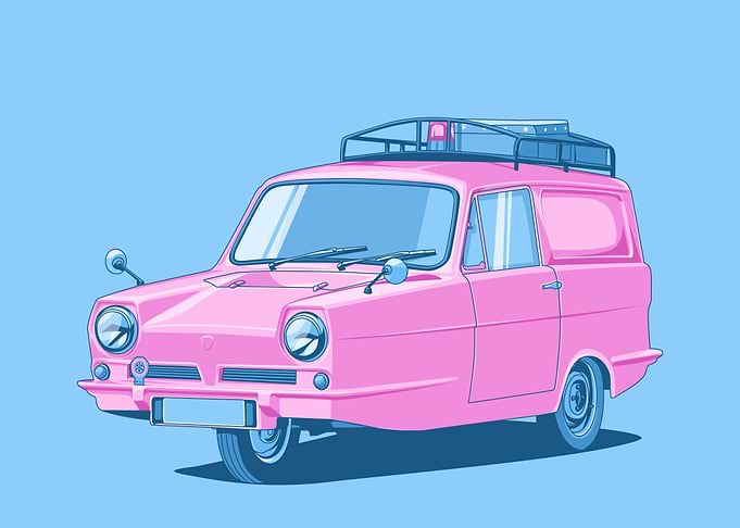 Reliant Regal pink