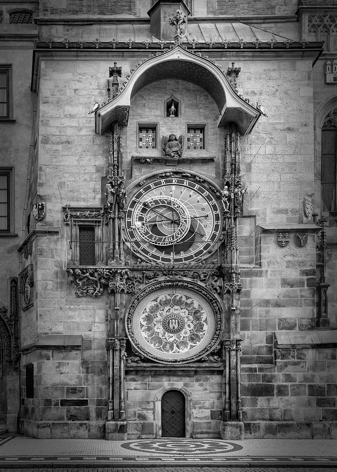 Prague Orloj Monochrome
