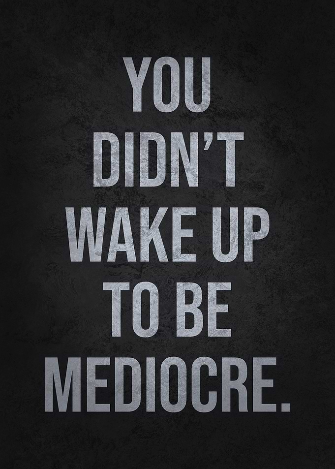 Wake Up To Be Medicore