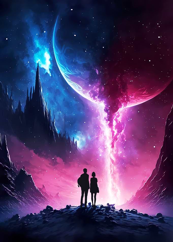 Fantasy Stream Of Galaxy