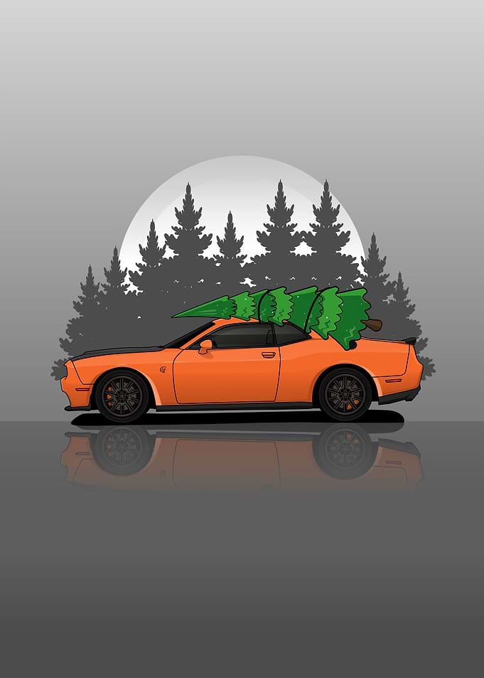 Dodge Challenger christmas