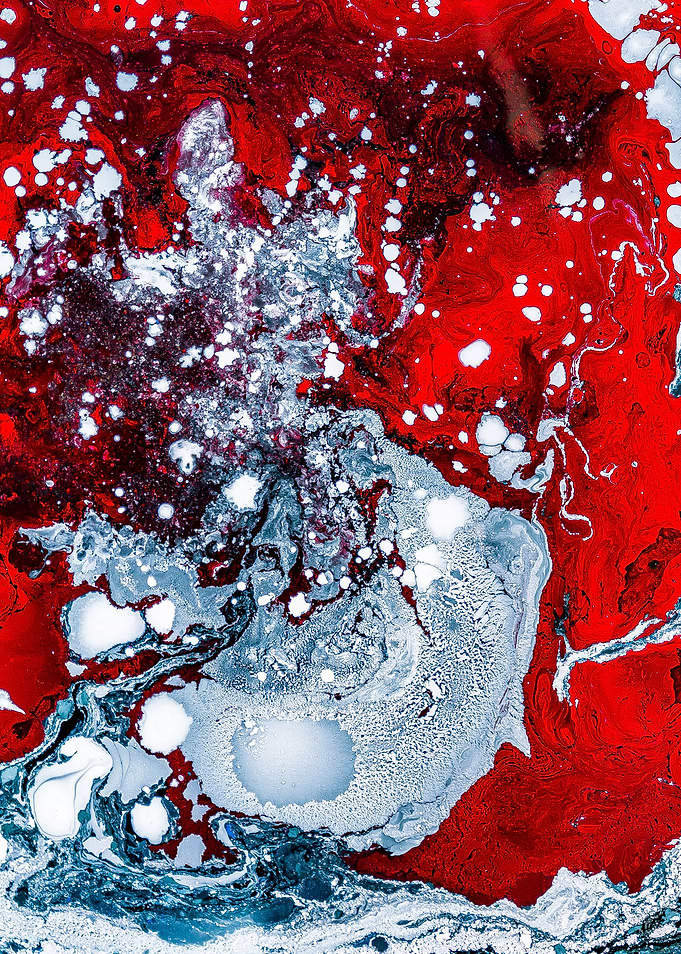 Abstract Red White
