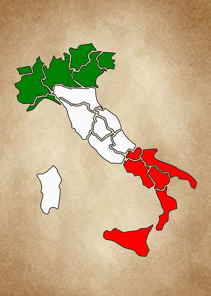 Italy old map