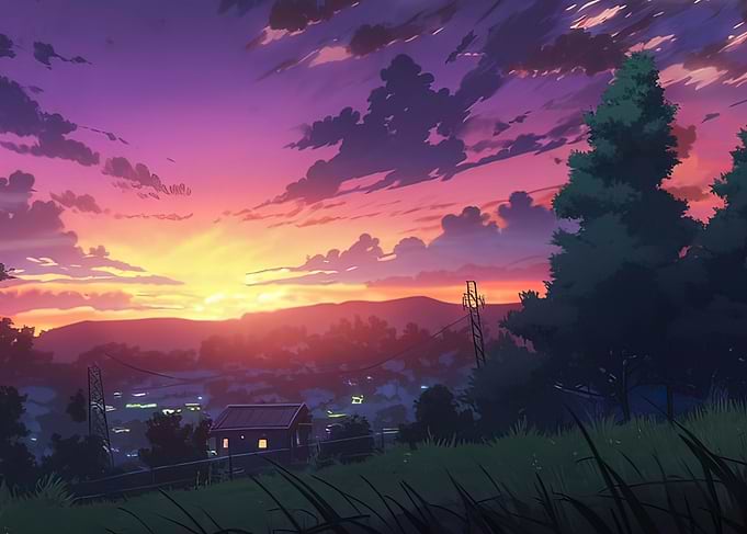 Sunset over Suburbs