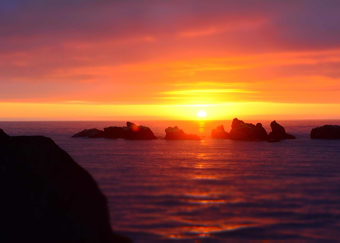 Sunset in Maine USA