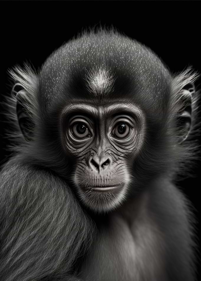 Portrait of a Monkey