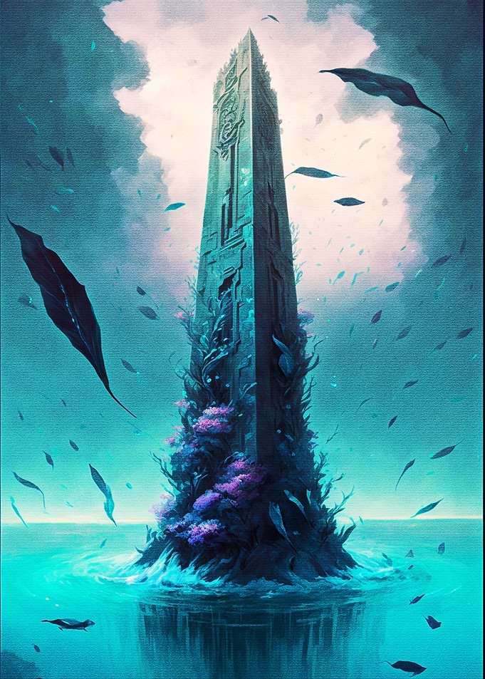 A beautiful obelisk