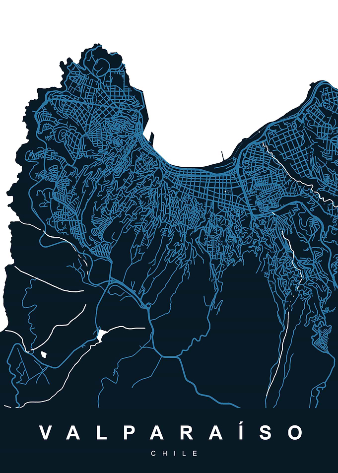 Map VALPARAISO CHILE