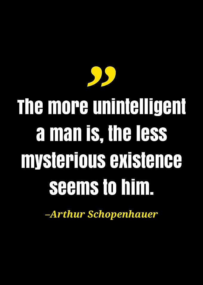 Arthur schopenhaure quote