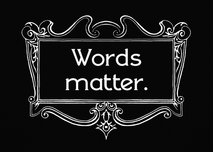 Frame gorgeous words matte