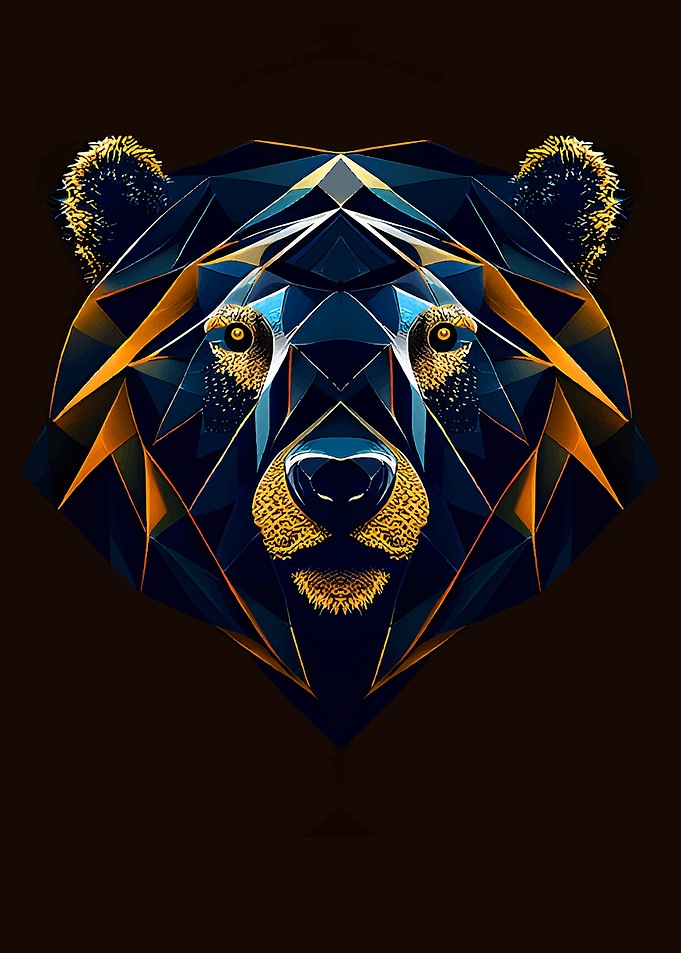 Geometric animal Bear