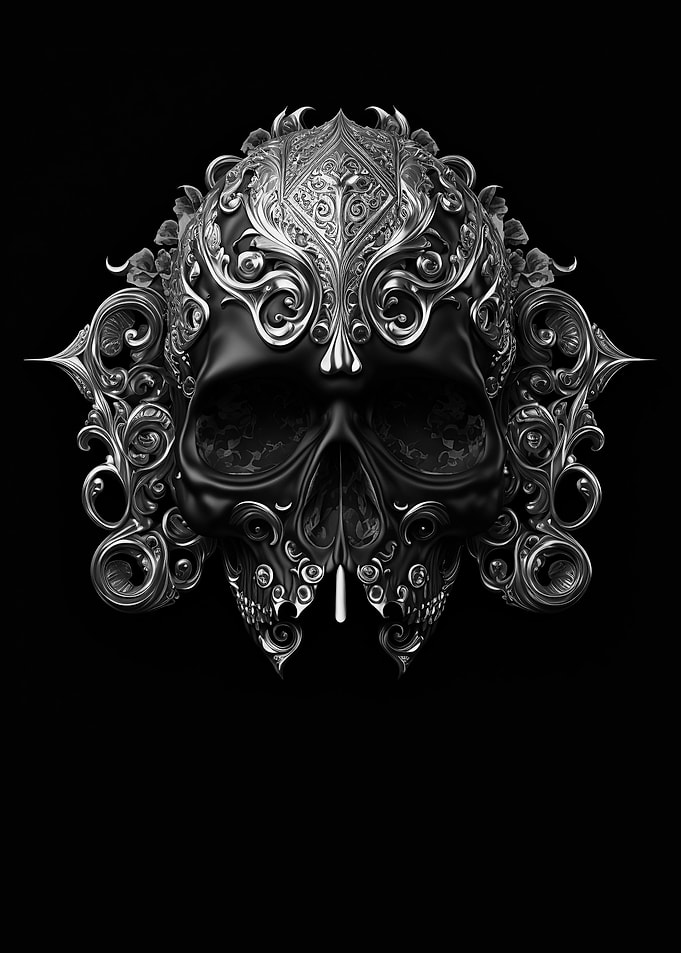Dark Skull with mask