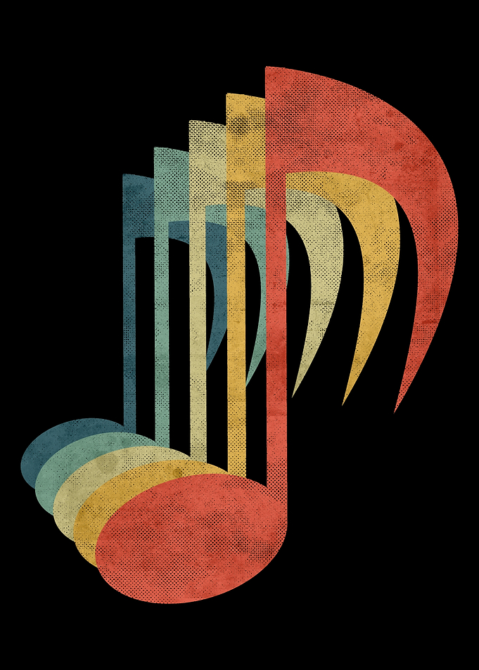 Music Note Retro Vintage
