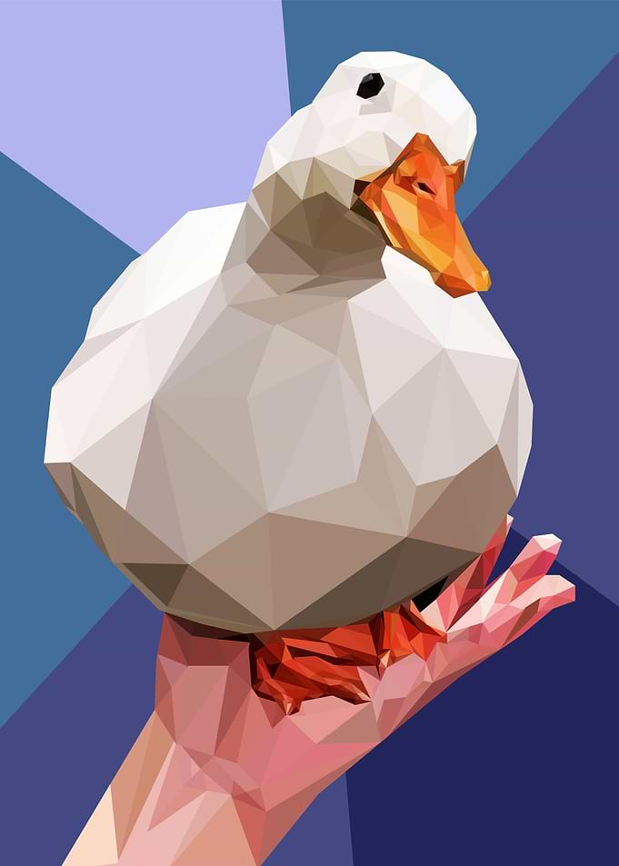 duck on palm meme