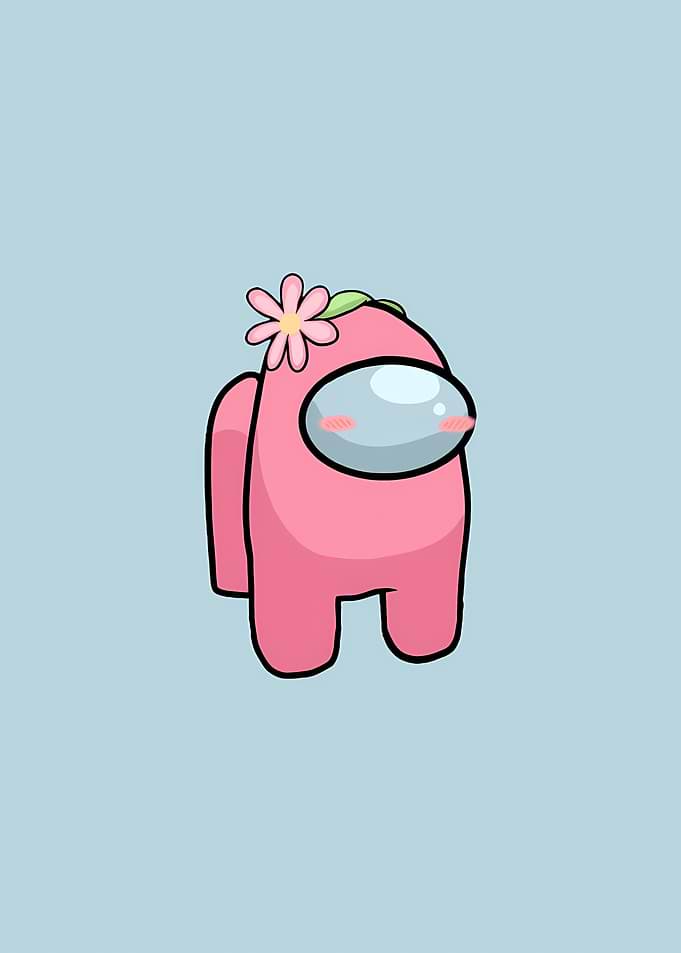 Cute Among Us Pink