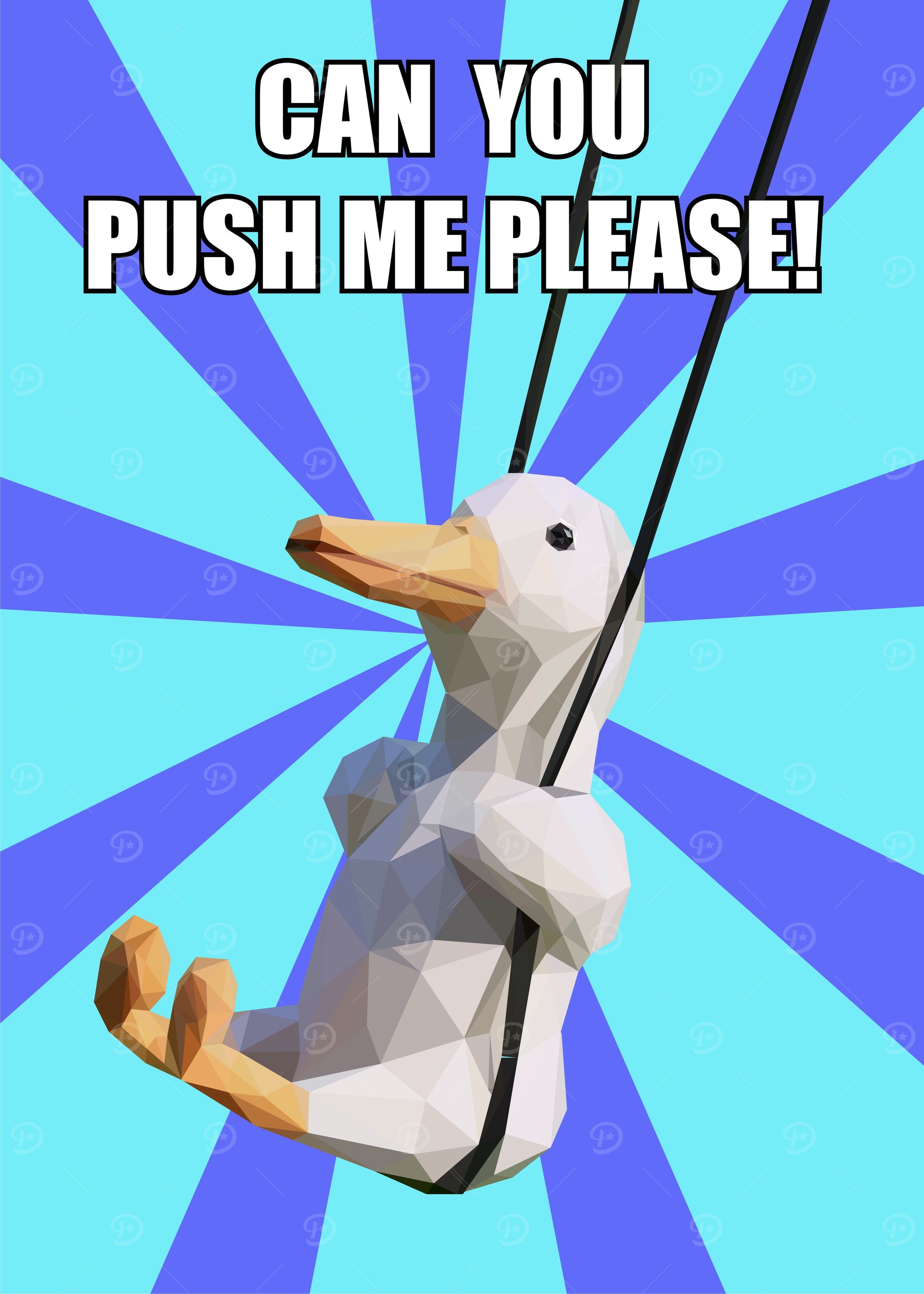 swing happy duck