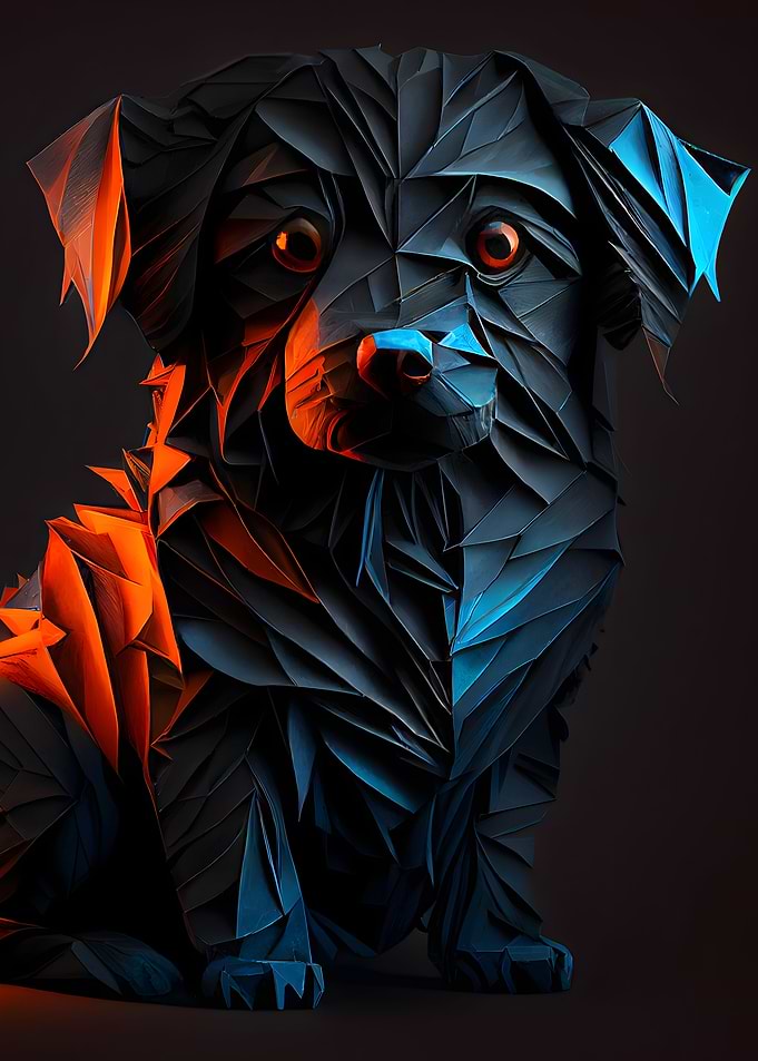 The Vintage Geometric Dog