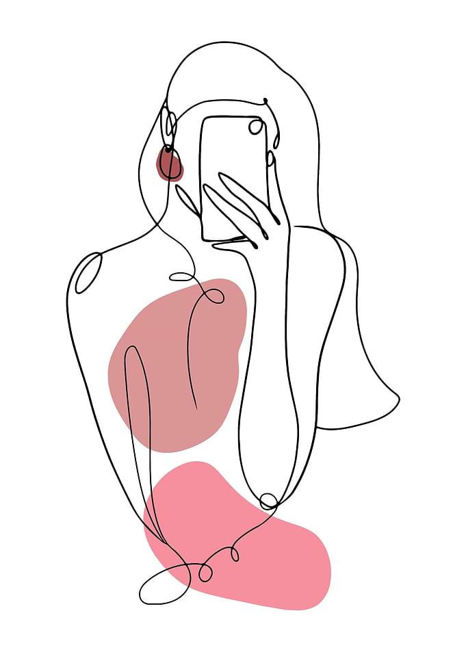 Girl selfie