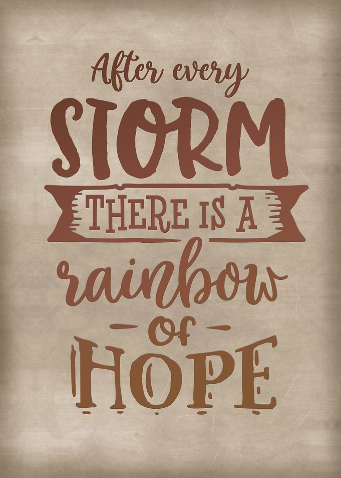 A rainbow of hope