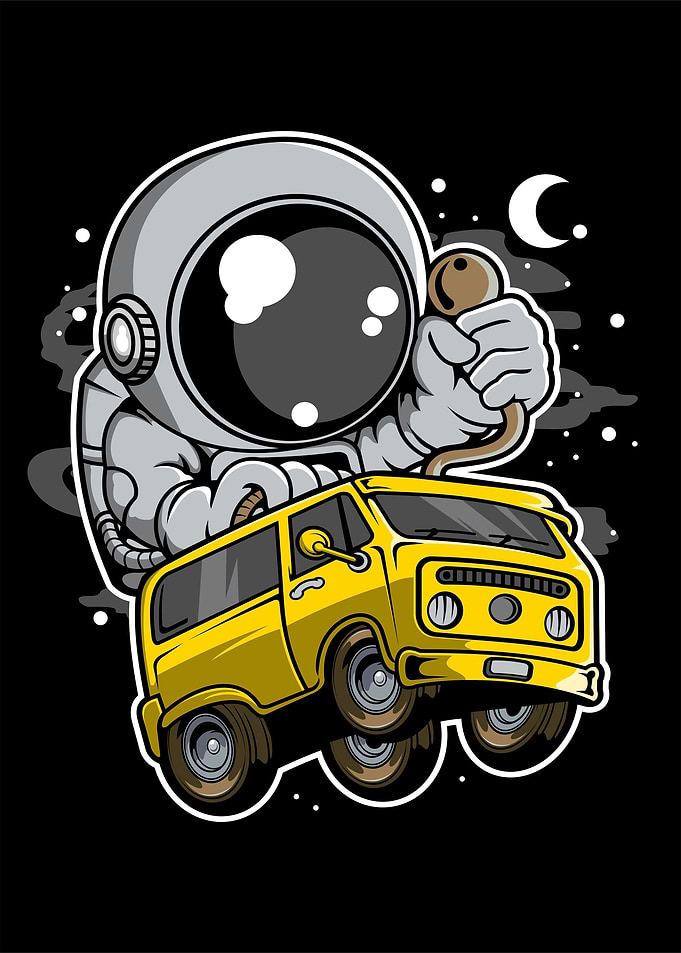 astronaut car racer