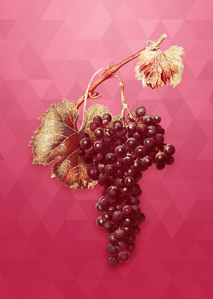 Vintage Gold Grape Spanna