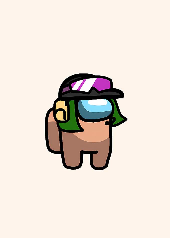 Among Us Skin Hat Google