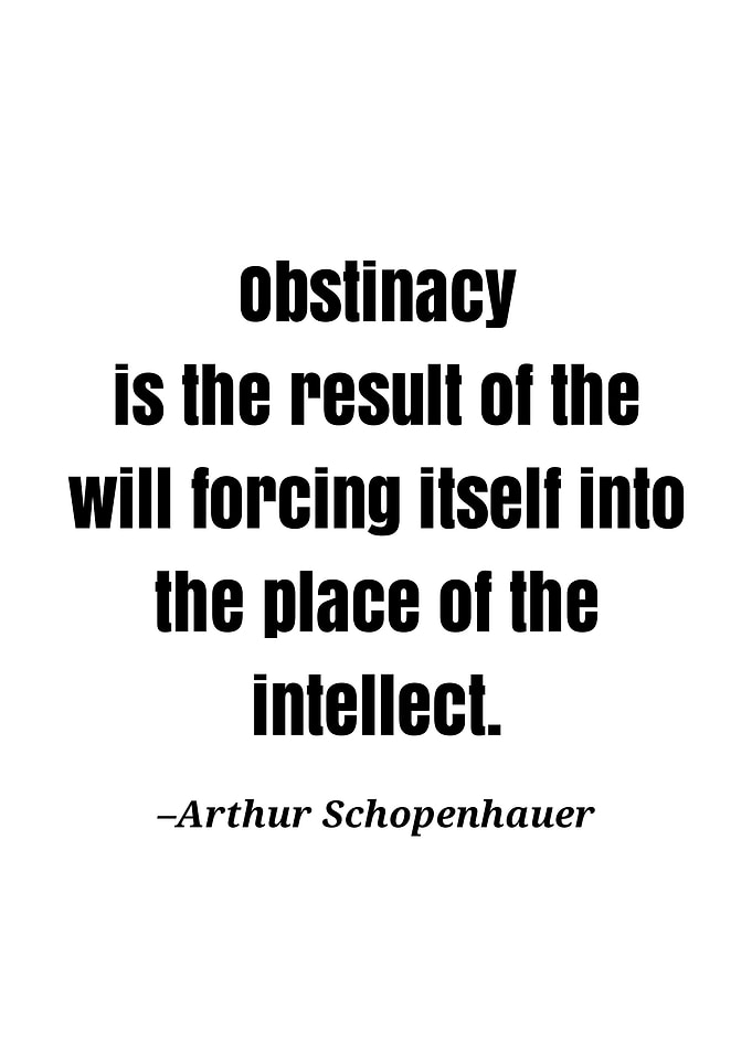 Arthur schopenhaure quote