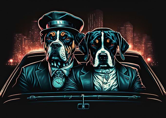 Black Dog Go to City