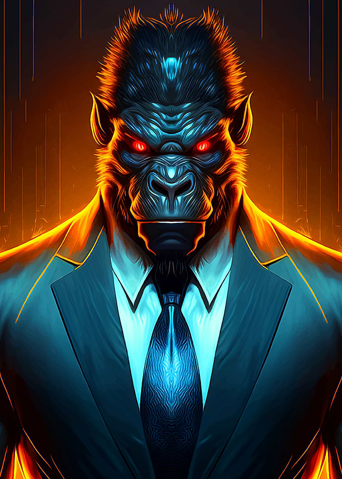 Animal portrait Gorilla