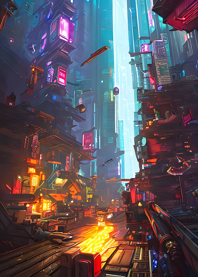 Neons Cyberpunk CIty