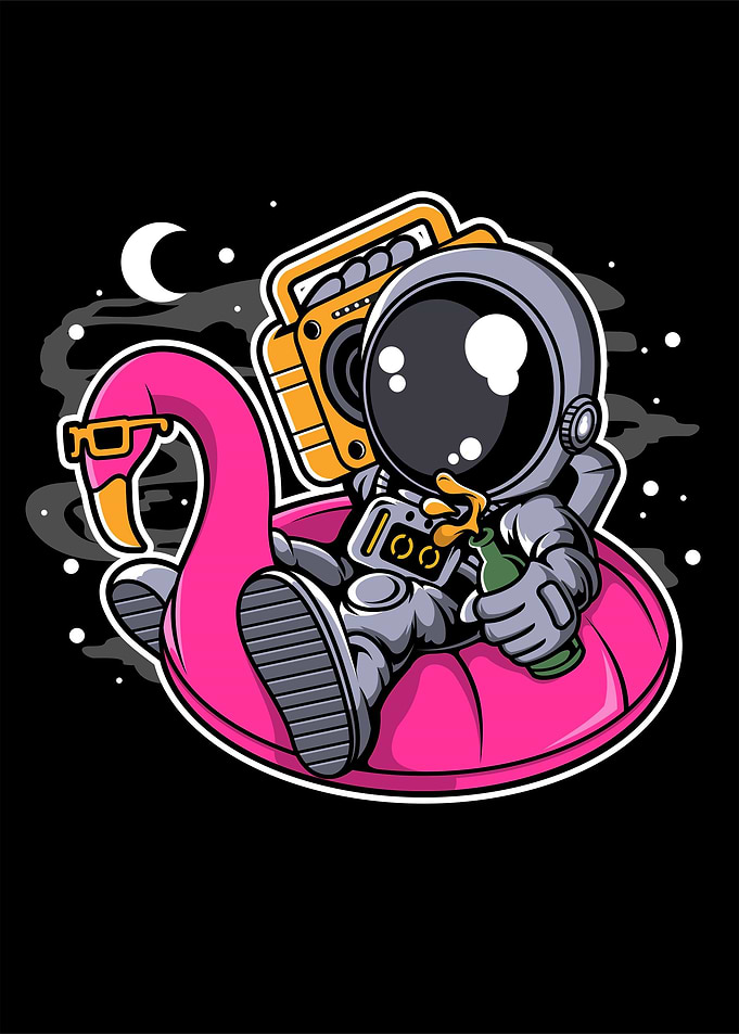 astronaut floaties ballon