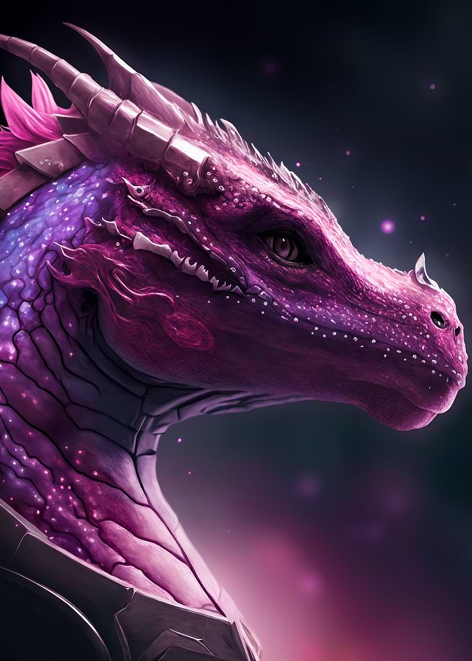 Pink Space Dragon