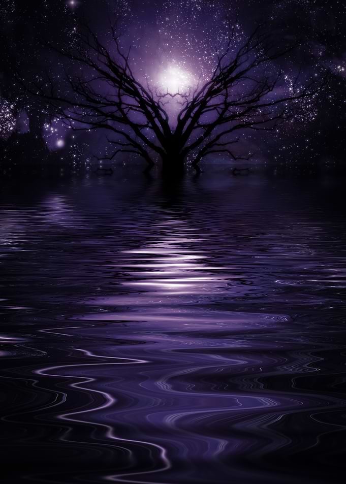 Purple Fantasy Landscape