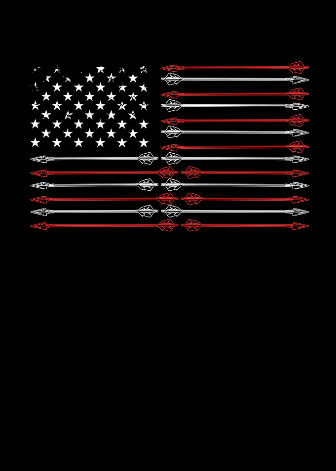 Arrows on a USA flag