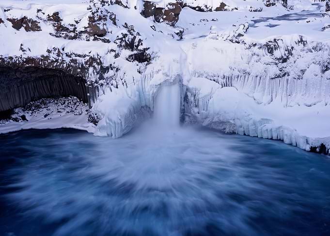 Iceland Glacier Waterfall