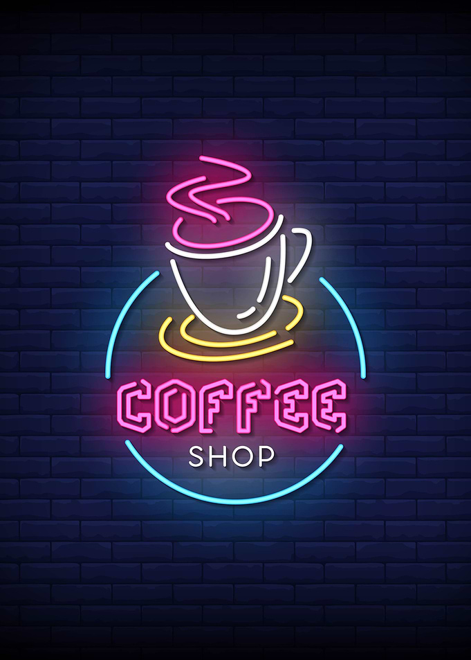 Coffee Shop Neon Sign