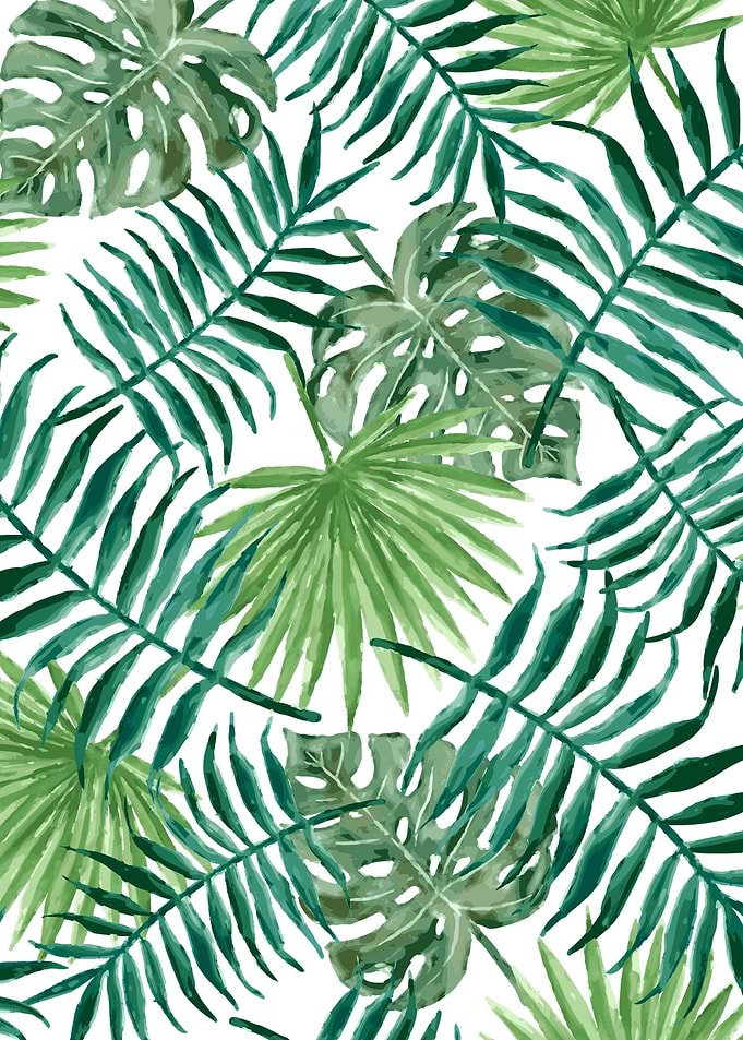 leaves watercolor