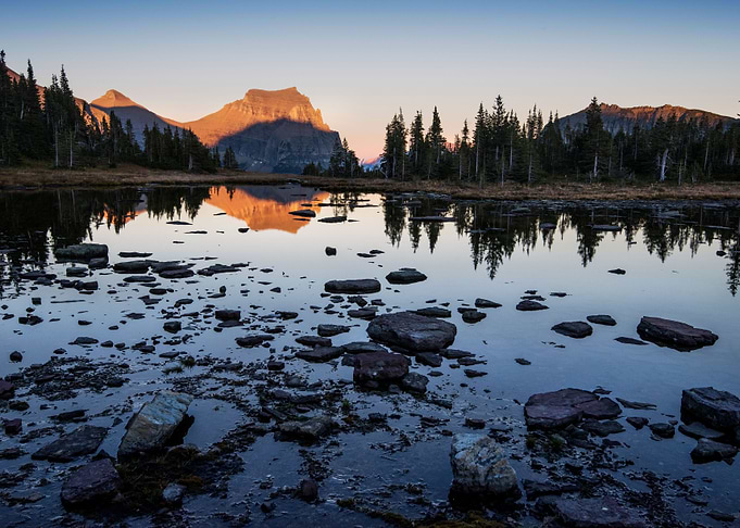 The Sunset and Pond