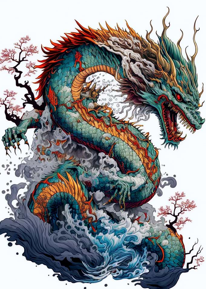 Japanese monster dragon